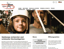 Tablet Screenshot of kletterpark-salzburg.at